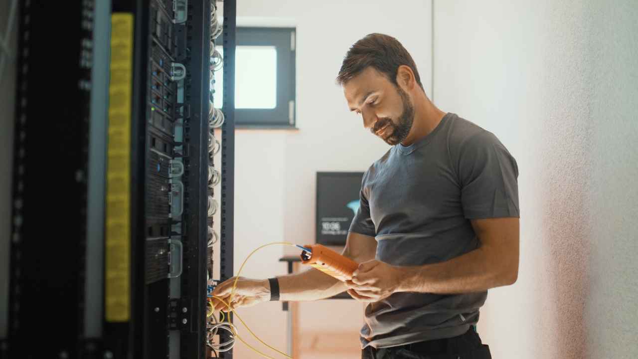 Glasfaserinstallation